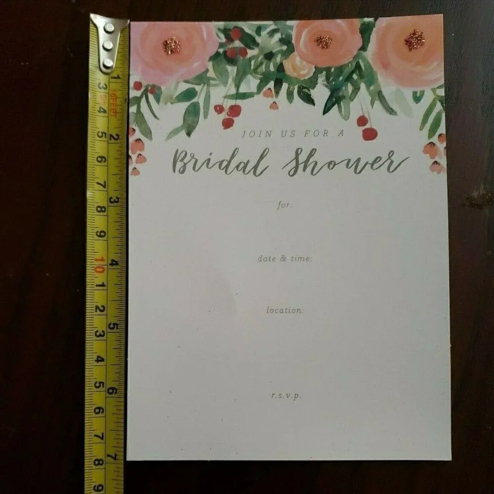 SPRITZ 𝅺60 Bridal Shower Invitations NEW IN PACKAGE T30